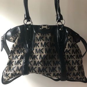 Michael Kors gray and black bag